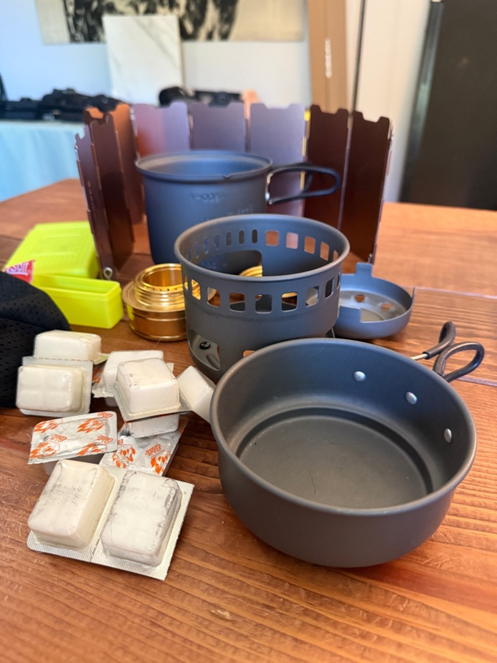 Esbit Gray Backpacking Cookware Set - Lightweight Travel Pots & Stove